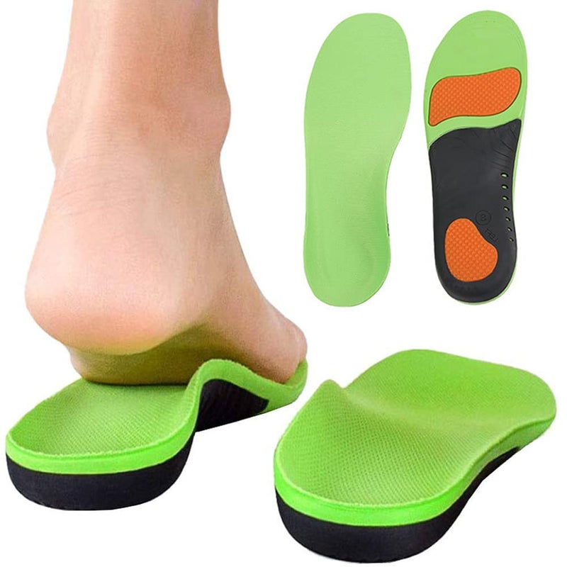 Bacophy Kids Orthotic Arch Support Insoles Plantar Fasciitis Cushioning Shoe Inserts Shock Absorption Velvet Surfaces Deep Heel Cup Chinldren Inner Soles for Flat Feet Feet Heel Pain Relief M
